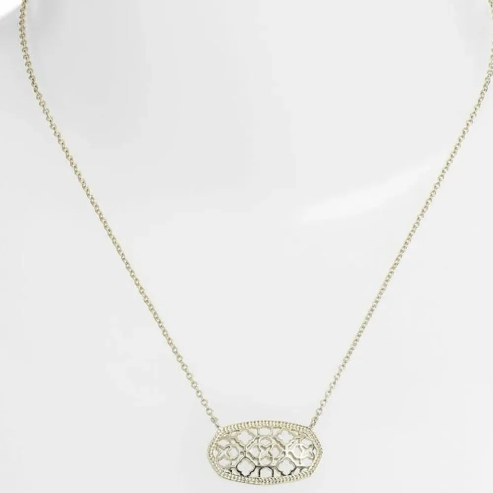 Kendra Scott Dollie Pendant Gold Necklace - Picture 7 of 7